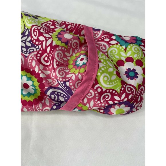 Baby Snowsuit 3-6 months Pink Floral Geometric Bunting w Feet, Warm  EUC - Picture 6 of 8